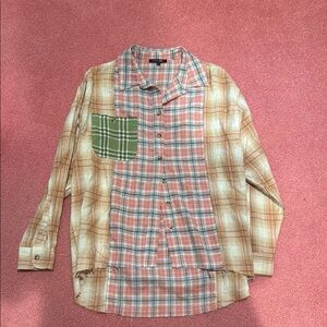 Papermoon Multi Color Plaid Shirt